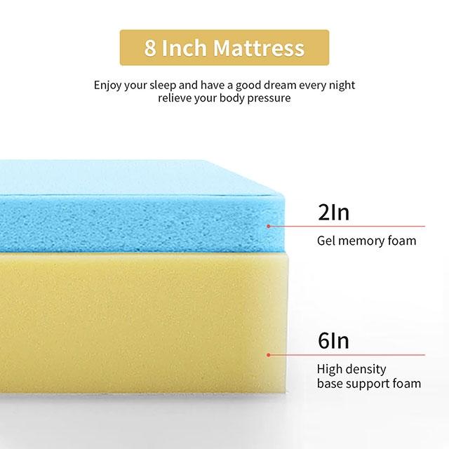 Artemisia 8" Memory Foam Mattress - Joseph's Furniture (East Orange, NJ)