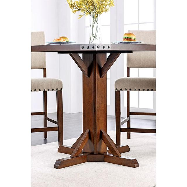 GLENBROOK Brown Cherry Counter Ht. Table - Joseph's Furniture (East Orange, NJ)