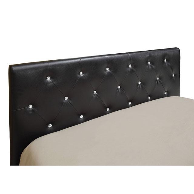 Velen Black Cal.King, E.King, Full, & Twin Bed Black & White