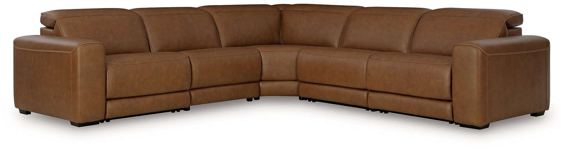 Magic Man 5-Piece Power Reclining Sectional - Joseph's Furniture (East Orange, NJ)