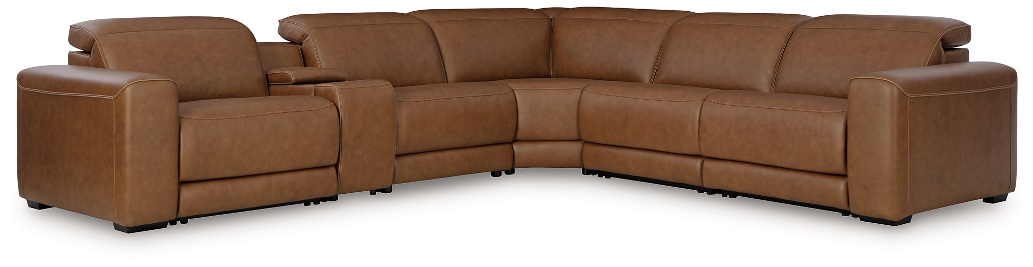 Magic Man 5-Piece Power Reclining Sectional - Joseph's Furniture (East Orange, NJ)
