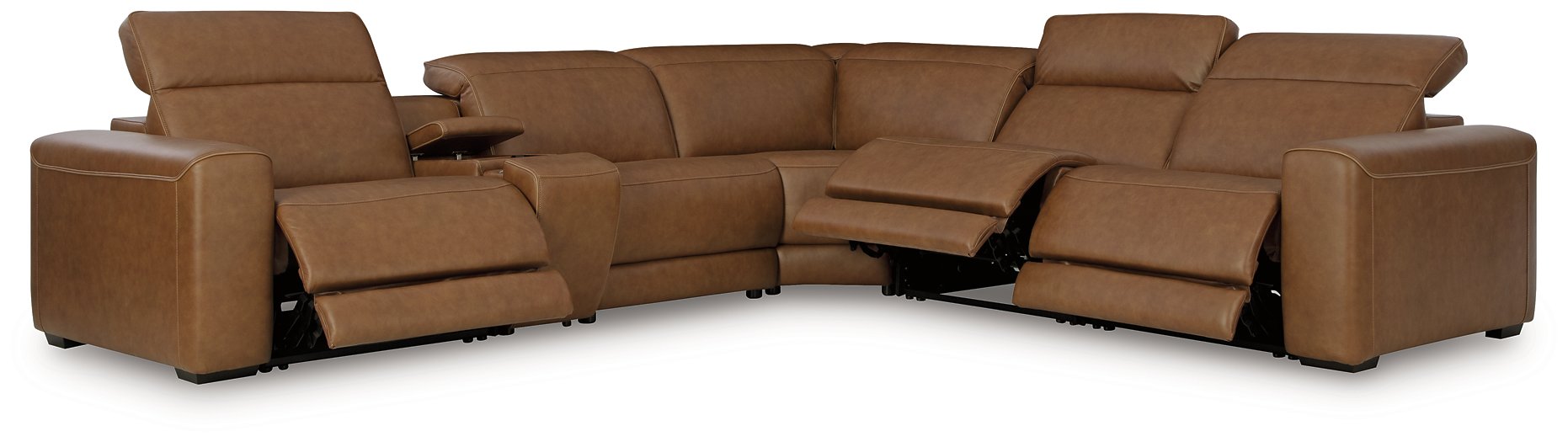Magic Man 5-Piece Power Reclining Sectional - Joseph's Furniture (East Orange, NJ)