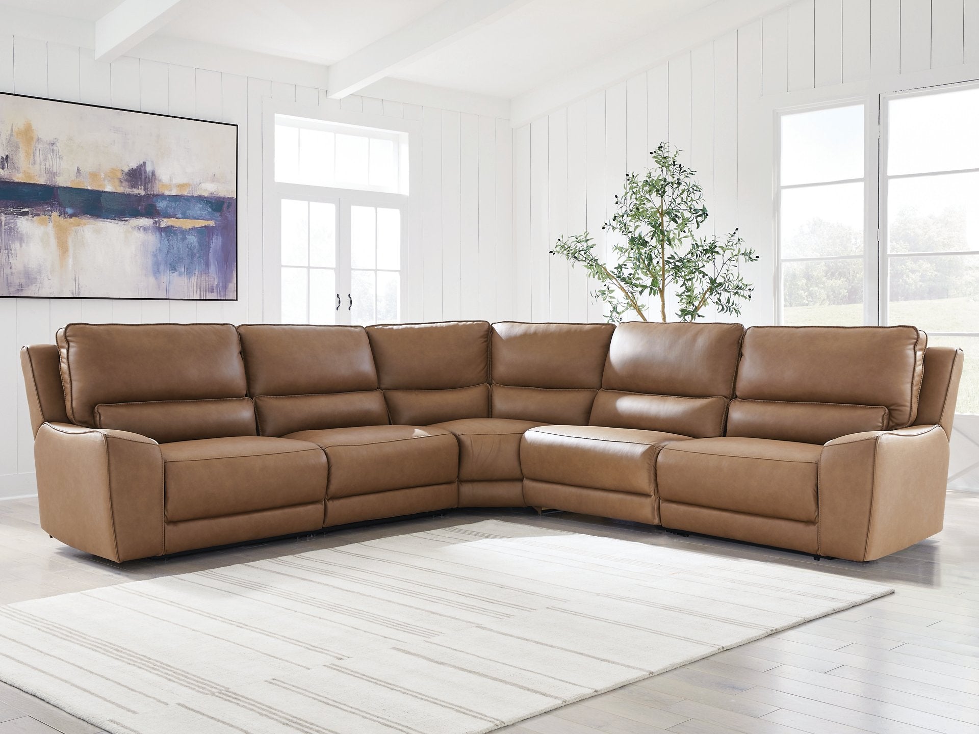 DeepWakes Power Reclining Sectional - Joseph's Furniture (East Orange, NJ)