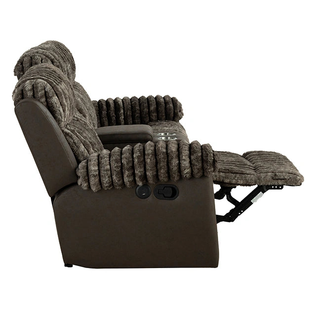 Dionysus Manual Reclining Loveseat Brown