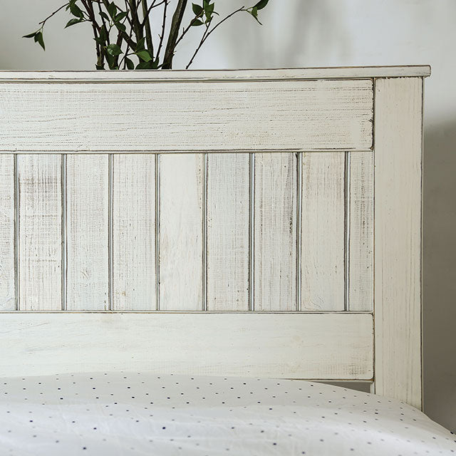 Rockwall Full, Queen, & Twin Bed White, Gray, & White