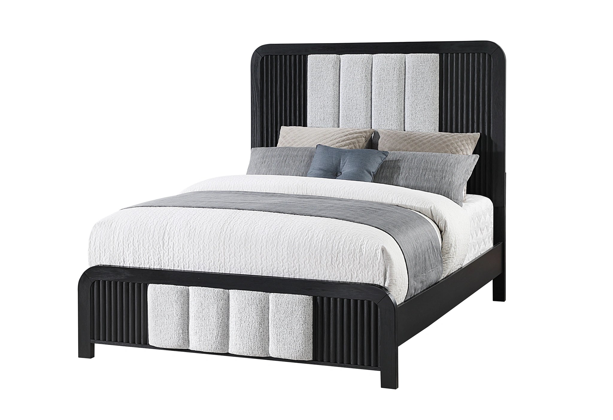 Beckett White/Black Bed