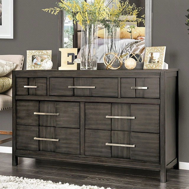 Berenice Dresser White, Gray, & Espresso