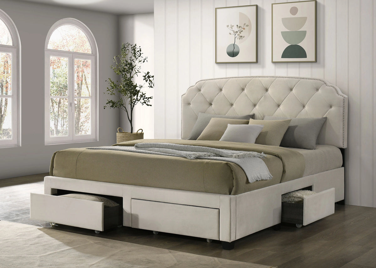 Marianna Panel Platform Storage Bed