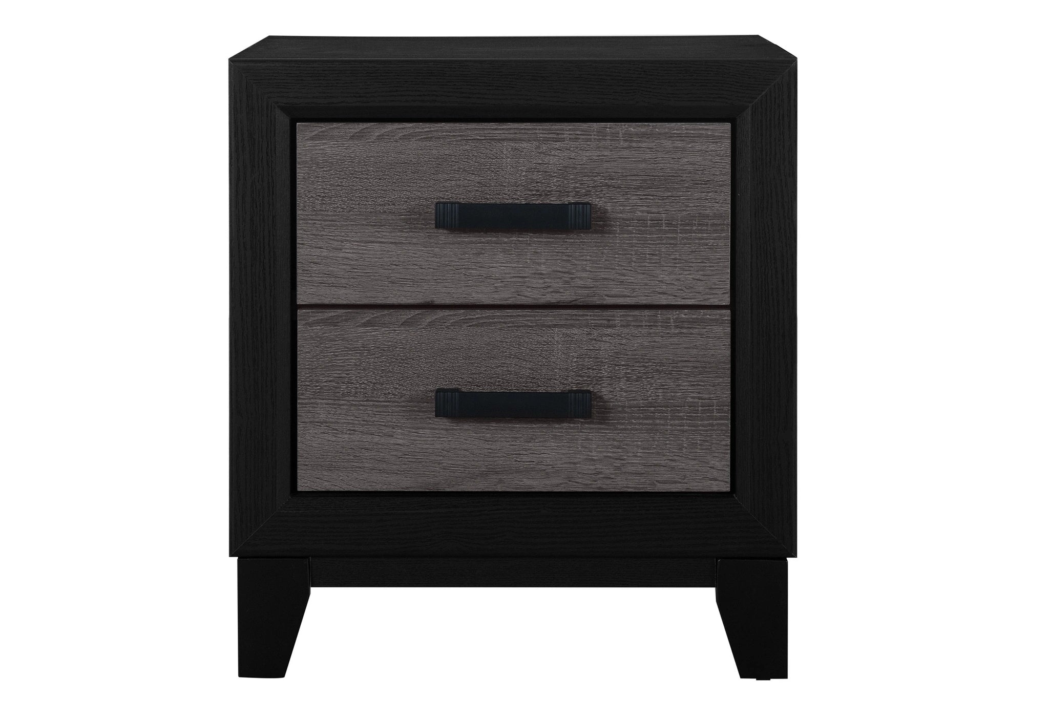 Lisbon Grey and Black Nightstand
