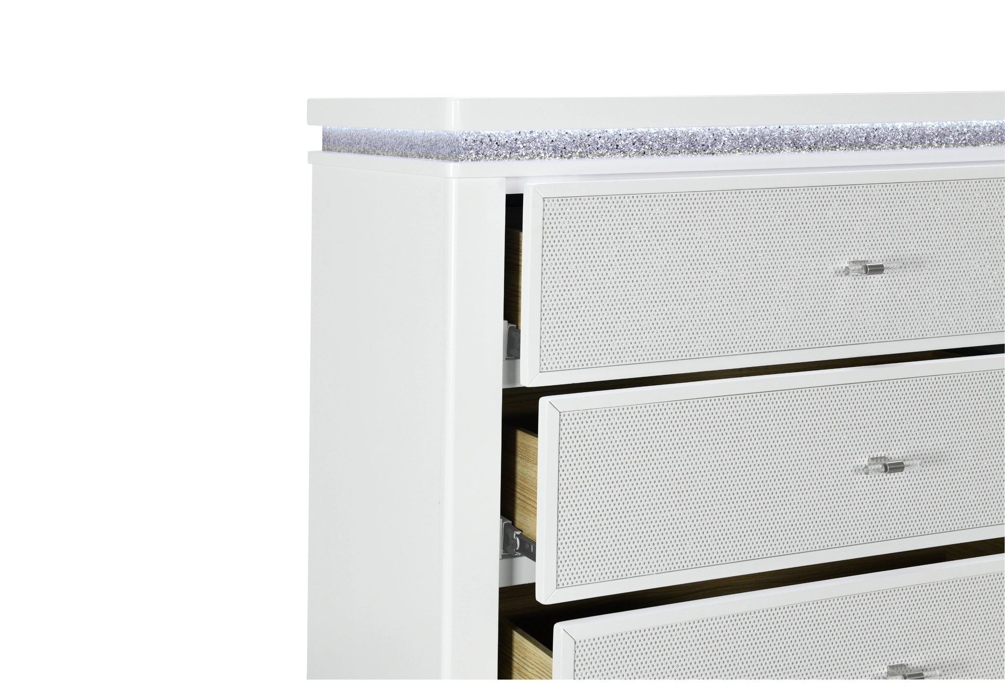 Alina White Chest with LED