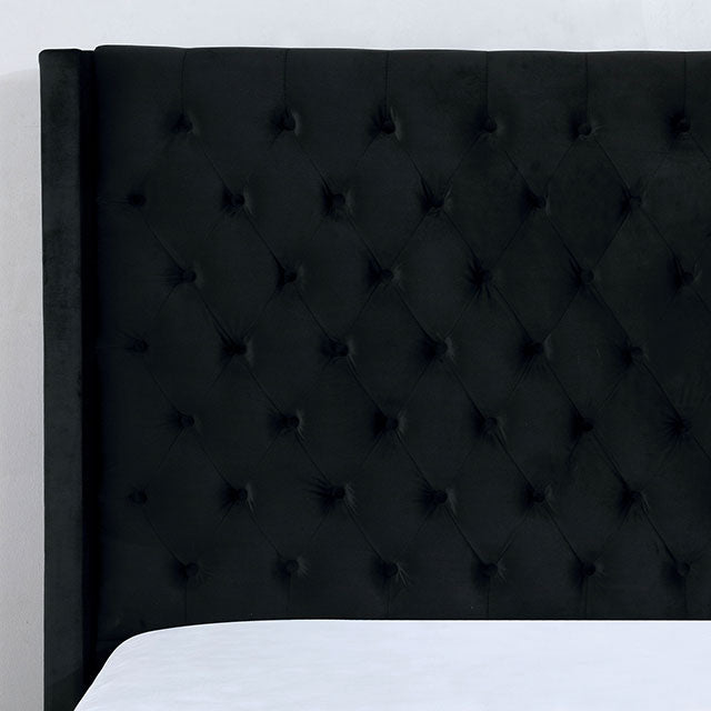 Ryleigh Cal.King, Queen, E.King Bed Grey, Black, & Navy