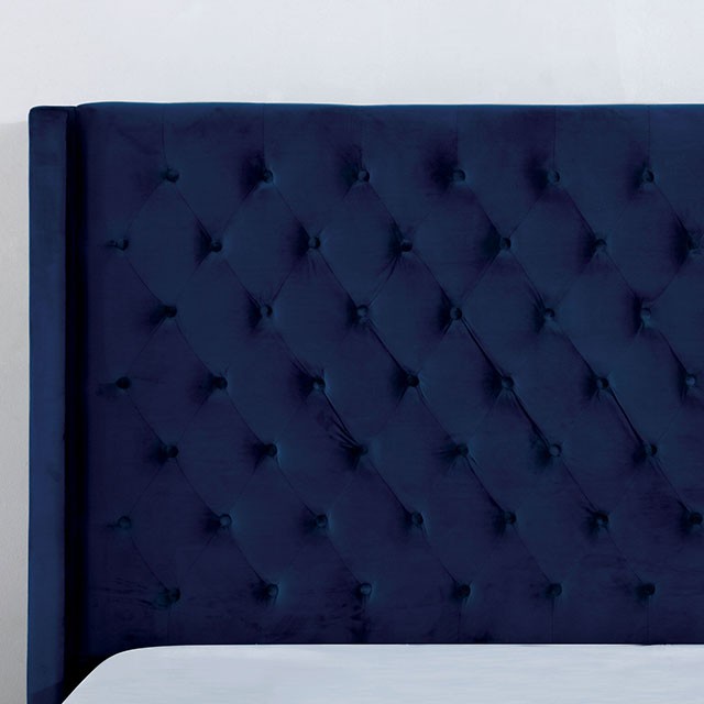Ryleigh Cal.King, Queen, E.King Bed Grey, Black, & Navy