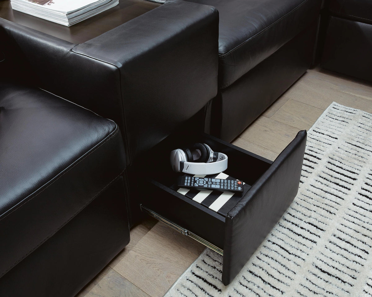 Modmax II Sectional with Chaise and Storage Consoles