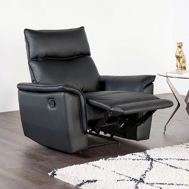 Bienne Recliner Chair White & Black