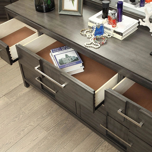 Berenice Dresser White, Gray, & Espresso