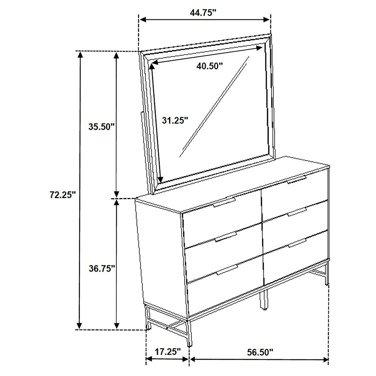 Sonora Dresser with Mirror