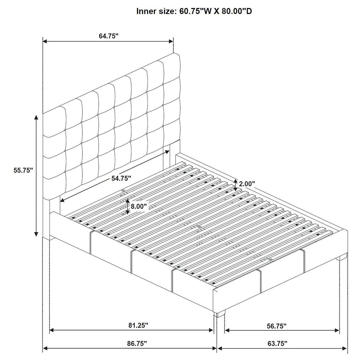 Medley Panel Platform Bed