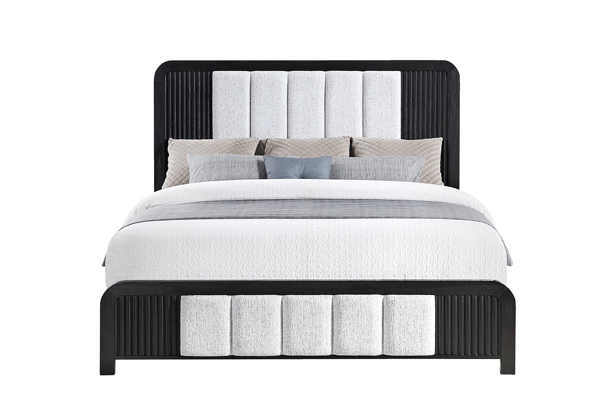 Beckett White/Black Bed