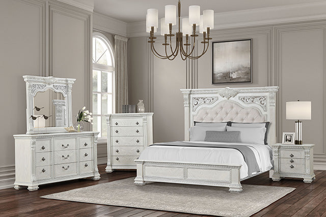 Promenade Bed Dark Brown & White