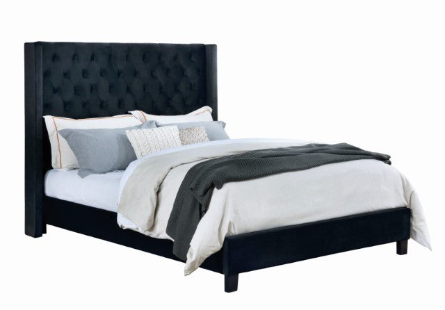 Ryleigh Cal.King, Queen, E.King Bed Grey, Black, & Navy
