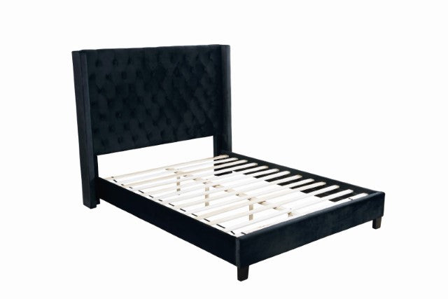Ryleigh Cal.King, Queen, E.King Bed Grey, Black, & Navy