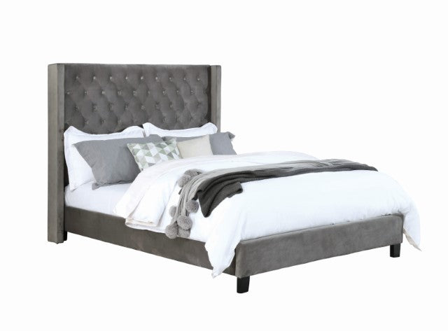 Ryleigh Cal.King, Queen, E.King Bed Grey, Black, & Navy