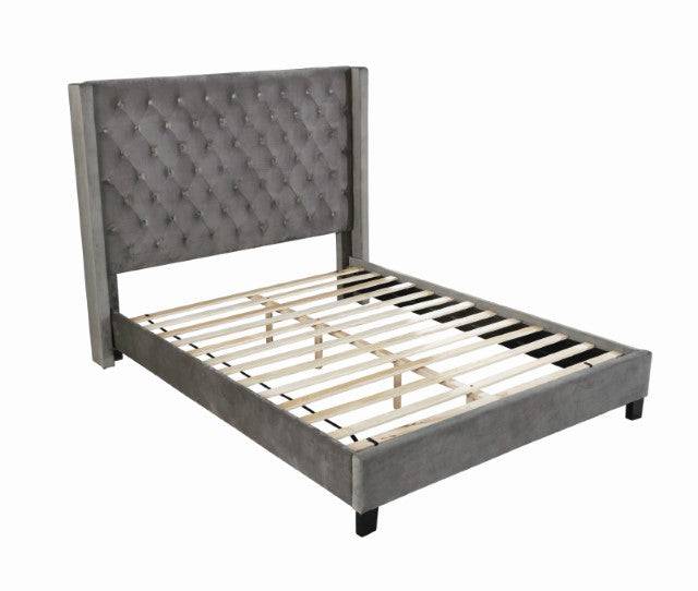 Ryleigh Cal.King, Queen, E.King Bed Grey, Black, & Navy