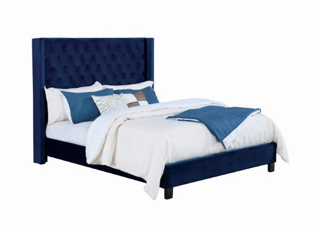 Ryleigh Cal.King, Queen, E.King Bed Grey, Black, & Navy